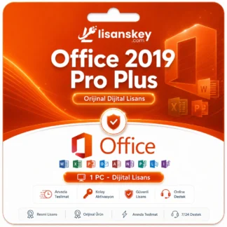 Office 2019 Pro Plus dijital lisans görseli, orijinal Microsoft Office 2019 ürün anahtarı ve kolay aktivasyon seçeneği