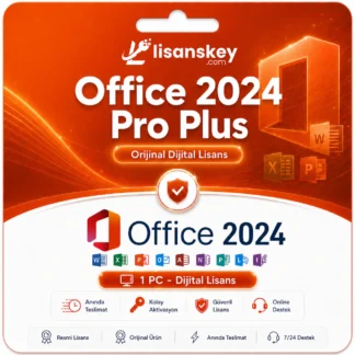 Office 2024 Pro Plus dijital lisans görseli, güncel Microsoft Office 2024 ürün anahtarı ve profesyonel ofis yazılımı lisansı