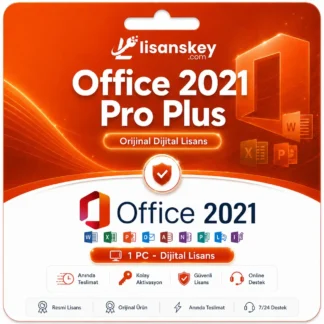Office 2021 Pro Plus dijital lisans ürün görseli, Microsoft Office 2021 ürün anahtarı, Word, Excel ve PowerPoint lisansı