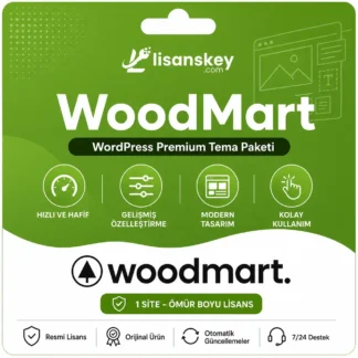WoodMart Premium WordPress Tema Lisansı - 1 Site Ömür Boyu Lisans, WooCommerce Uyumlu Tema Kurulumu